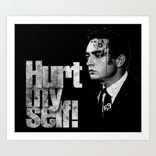 hurt my self! Art Print