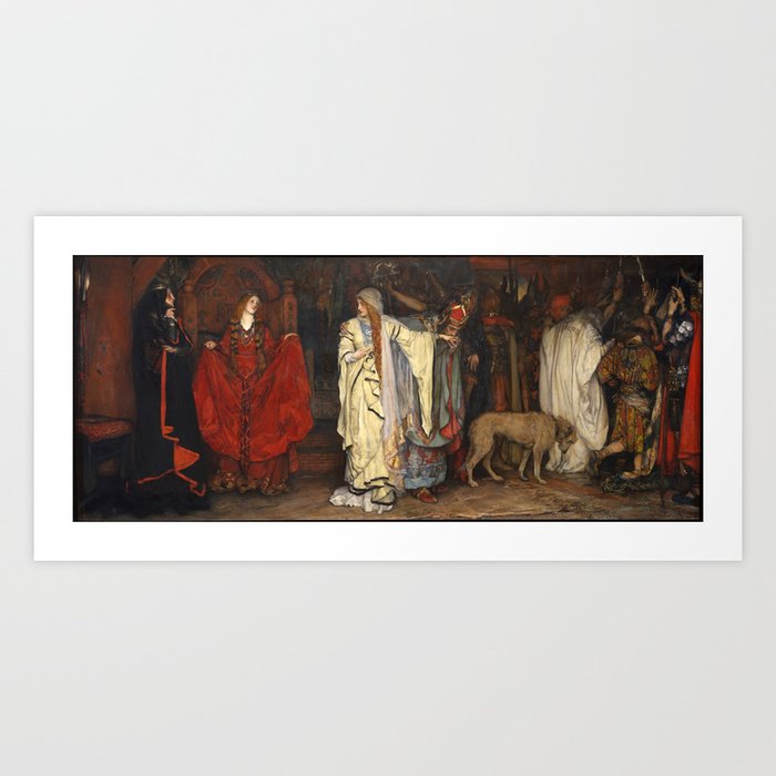 King Lear: Cordelia's Farewell, Act I, Scene I by Edwin Austin Abbey Art Print