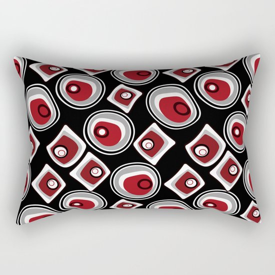 Abstraction. "Pebbles " on a black background . Rectangular Pillow