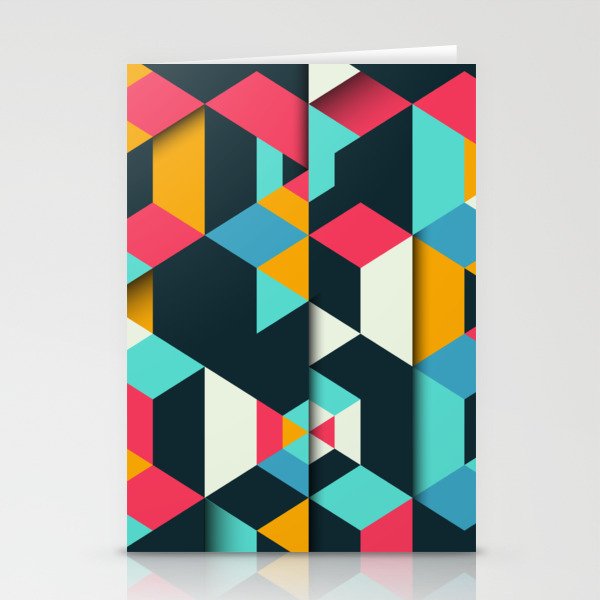 Abstract Cityscape Stationery Cards