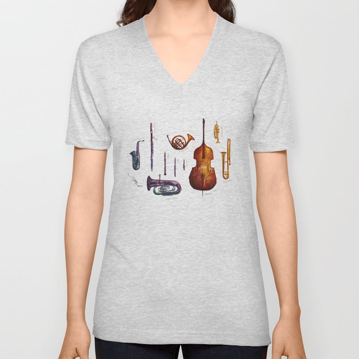 Wind Orchestra V Neck T Shirt
