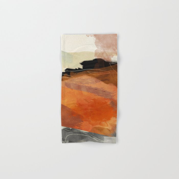 landscape in fall abstract art Hand & Bath Towel