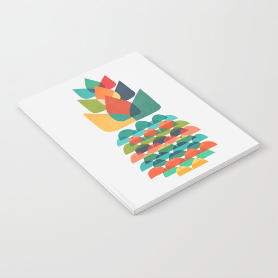Colorful Whimsical Ananas Notebook