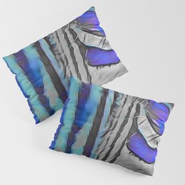 Blue Zebra Pillow Sham