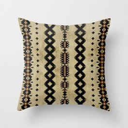 Bohemian Mudcloth Linen Design Throw Pillow