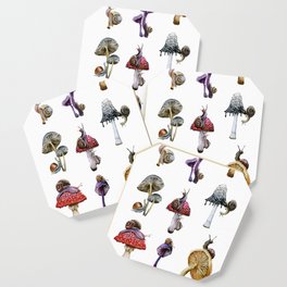 Mushrooms n Snails Coaster