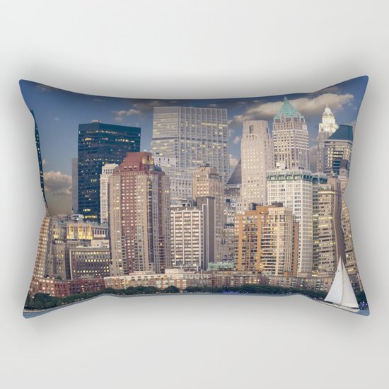 New York Manhattan Rectangular Pillow