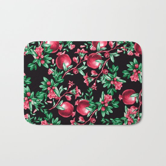 Pomegranate Pattern Bath Mat