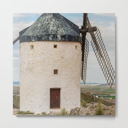 Spain Photography - Historical Windmill In Spain Metal Print