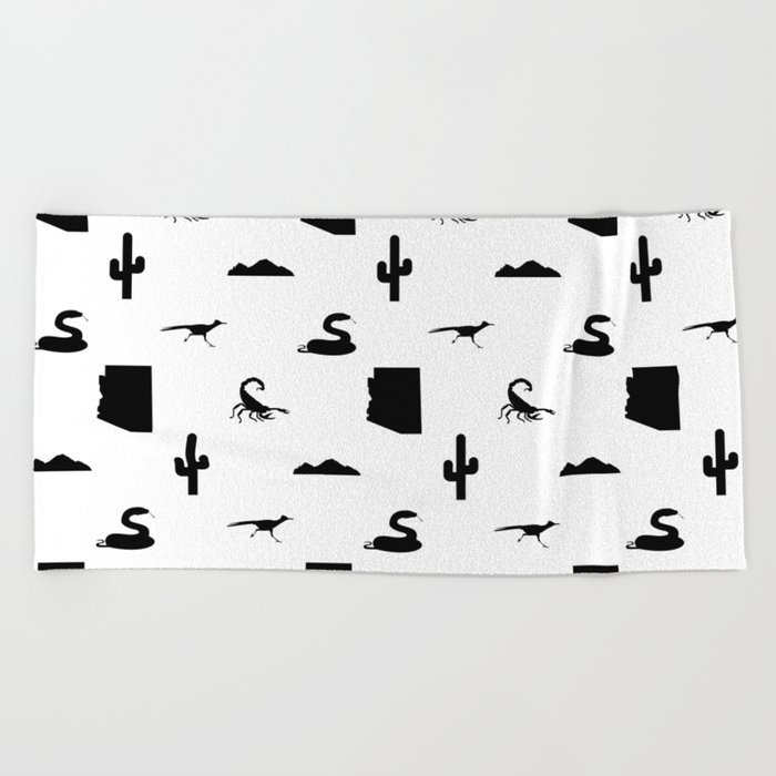 AZ Desert Repeating Beach Towel