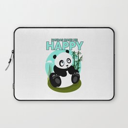 Pandas Make Me Happy Laptop Sleeve