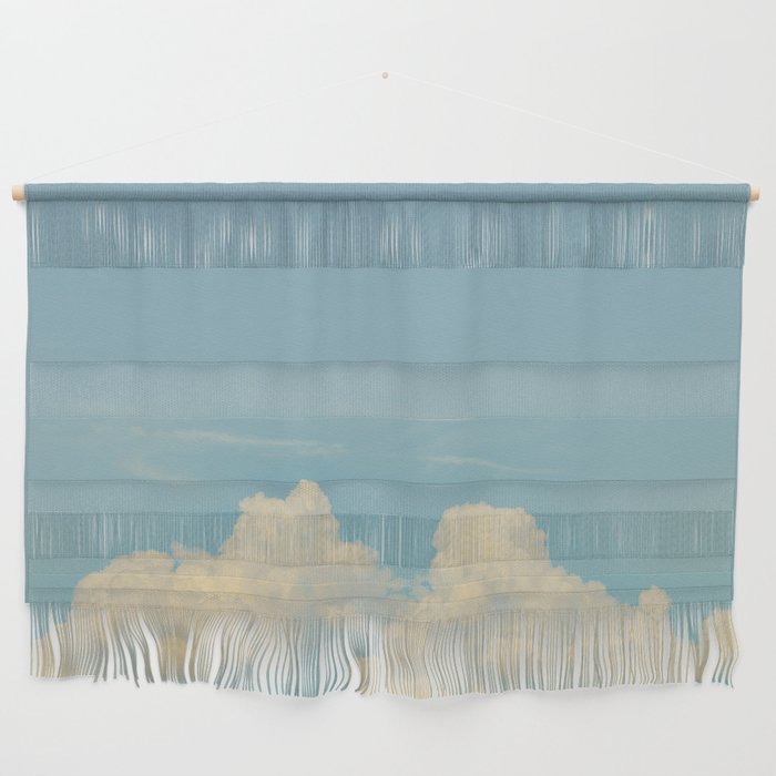 blue sky and candy clouds Wall Hanging