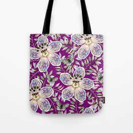 Fantasy Flower 1 Purple Tote Bag