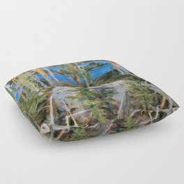 Akseli Gallen-Kallela - Lake in the Wilderness Floor Pillow