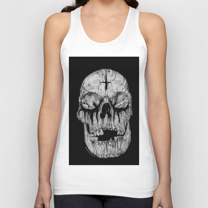 Black blooded Tank Top