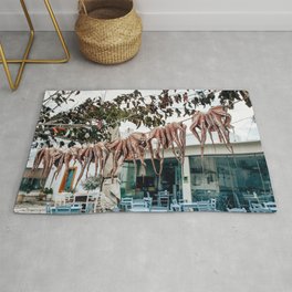 Hang Me Out to Dry | Paros, Greece Area & Throw Rug