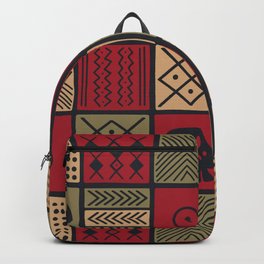 African Ethnic Textile 7 Backpack
