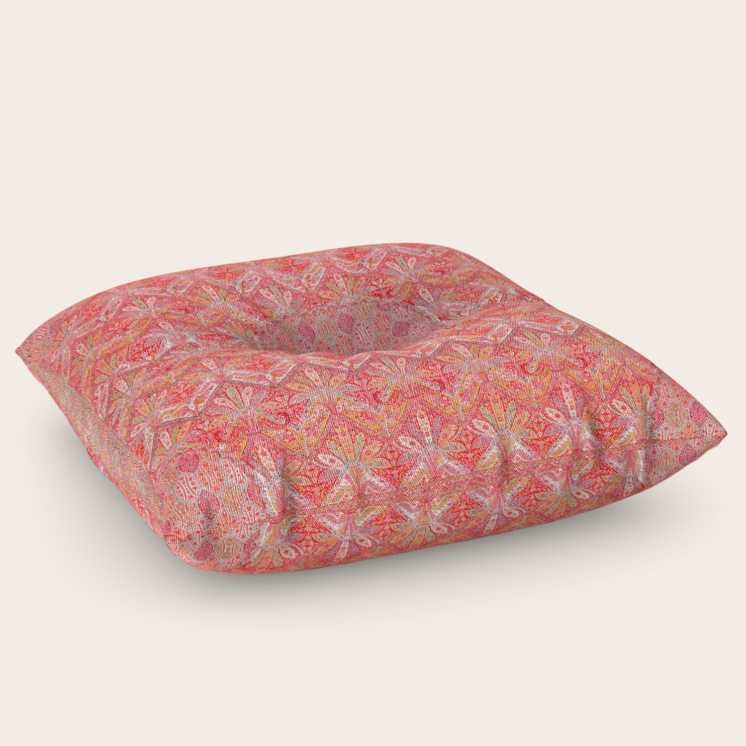 Kashmir North Indian Moon Shawl Print Floor Pillow By Vickybragomitchell Society6