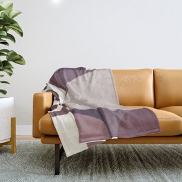 Abstract geometric arch colorblock 1 Throw Blanket