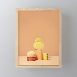 Orange sponges nº 1 Framed Mini Art Print