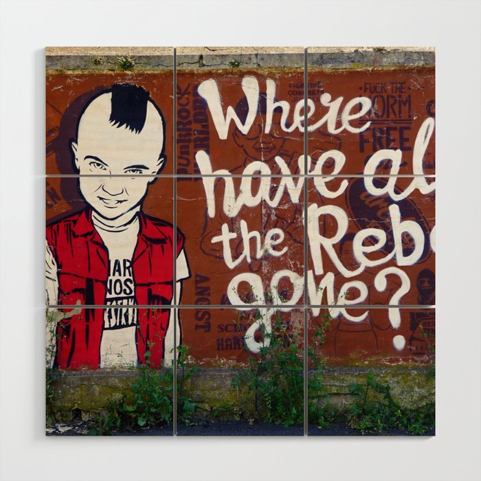Where Have All The Rebels Gone? (Color) Wood Wall Art