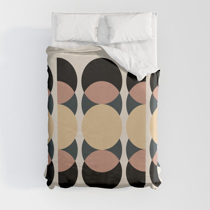 Moon Phases Abstract XVII Duvet Cover