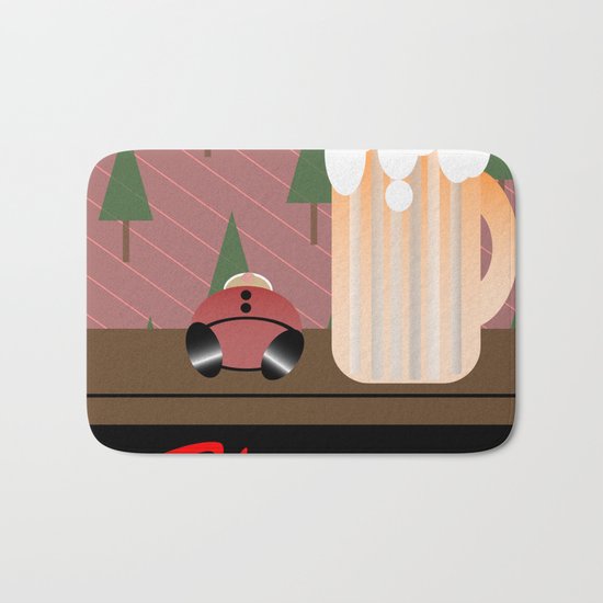 Drunken Holidays! Bath Mat