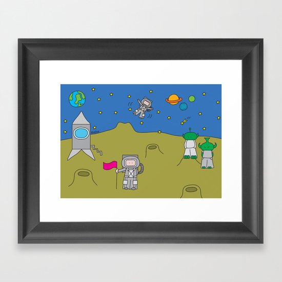 Space Framed Art Print