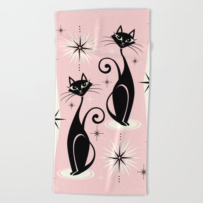 Buy Atomic Kitty Kitchen Towel Set / Mid Century Modern Kitchen