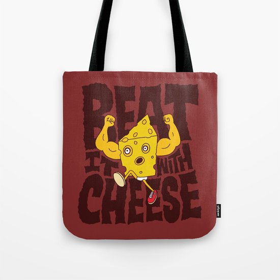 Beat it with Cheese Tote Bag
