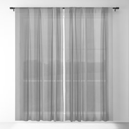 Grey Sky Stripes Sheer Curtain