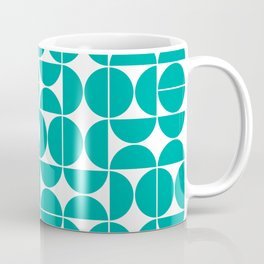 Mid Century Modern Geometric 04 Turquoise Mug