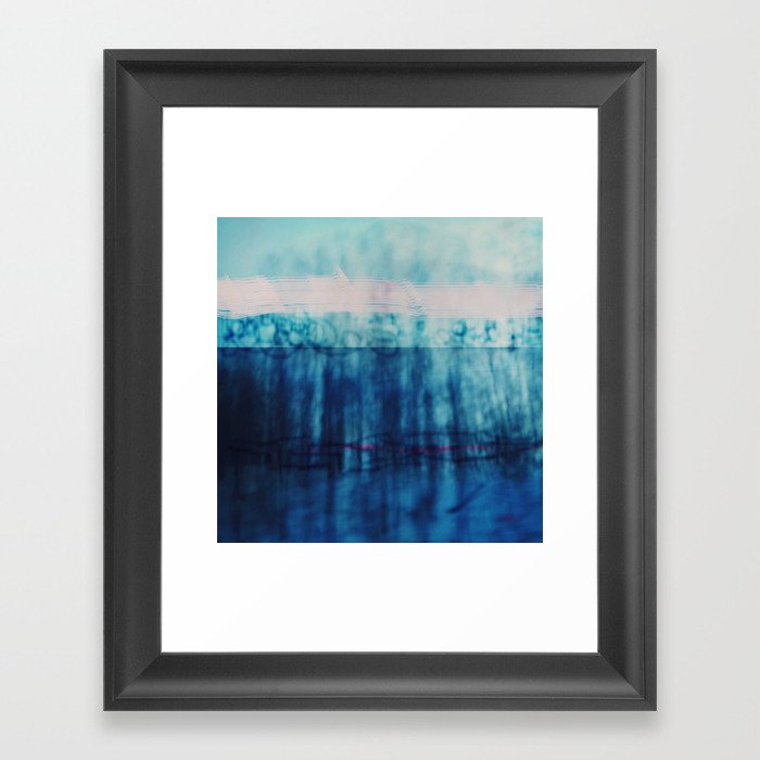 Abstract ~ Blue Landscape Framed Art Print