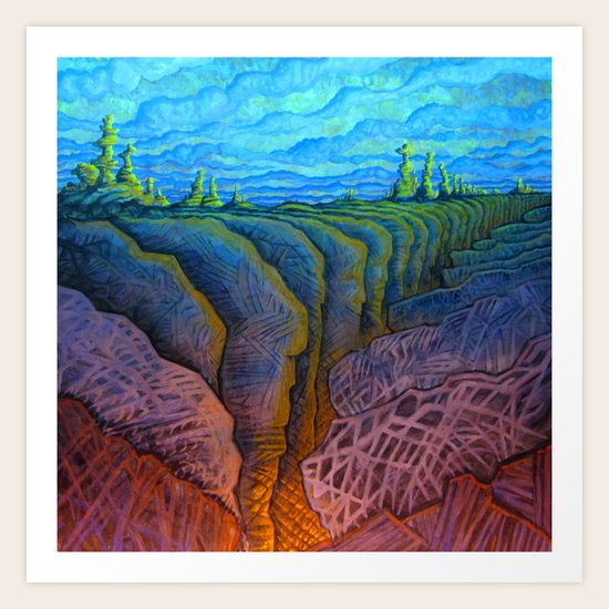 deep fracture Art Print