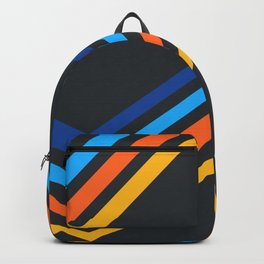 Retro Seventies Minimal Mountain stripes Backpack