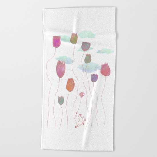 Run in the wild Beach Towel