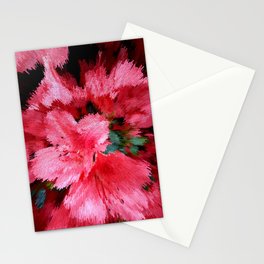 Red Azaleas blossom pixel art Stationery Card