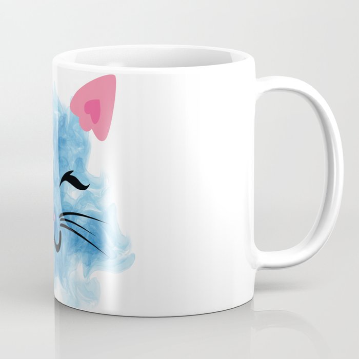 Cat blue Smoke Coffee Mug