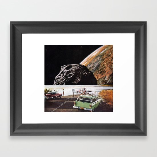 road closed Framed Art Print
