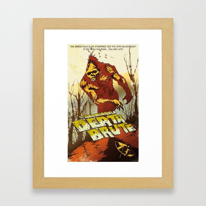 The Abominable Deathbrute Framed Art Print