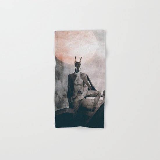 Watchdog in the moonlight Hand & Bath Towel