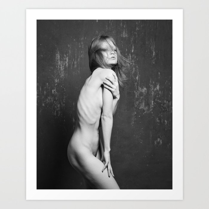 Very beautiful nude or naked girl Art Print