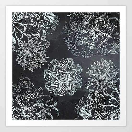 Floral pattern Art Print