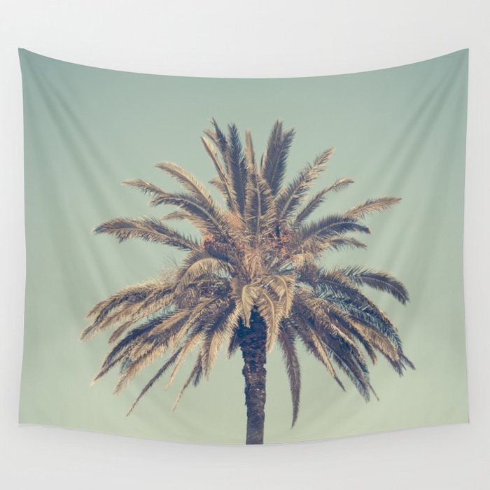 Retro Palm Tree Wall Tapestry By Mariecarrphotography Society6 Retro Palm Tree Wall Tapestry