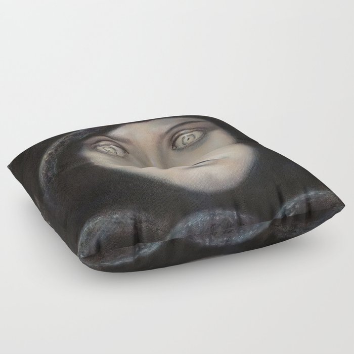 Franz von Stuck - Head of Medusa Floor Pillow