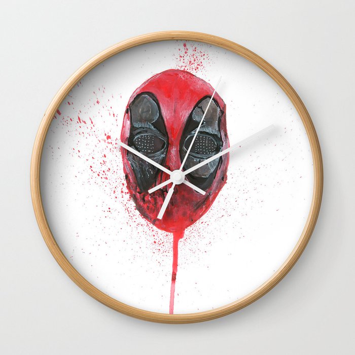 The Emptiness of Masks - Dead pool Wall Clock