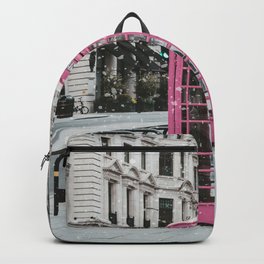Pink Telephone Booth Romantic Photography Backpack