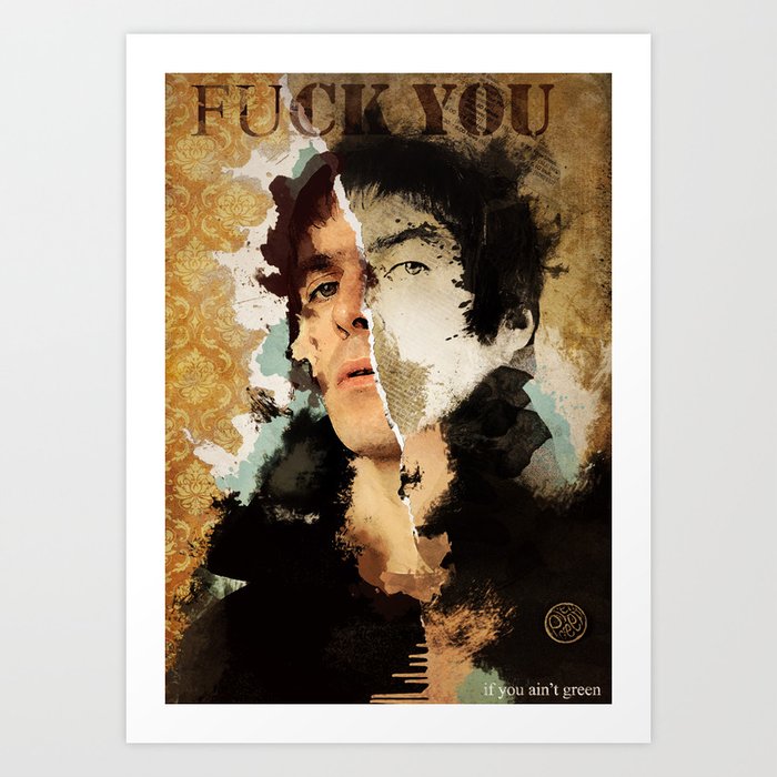 Liam Gallagher tribute Art Print