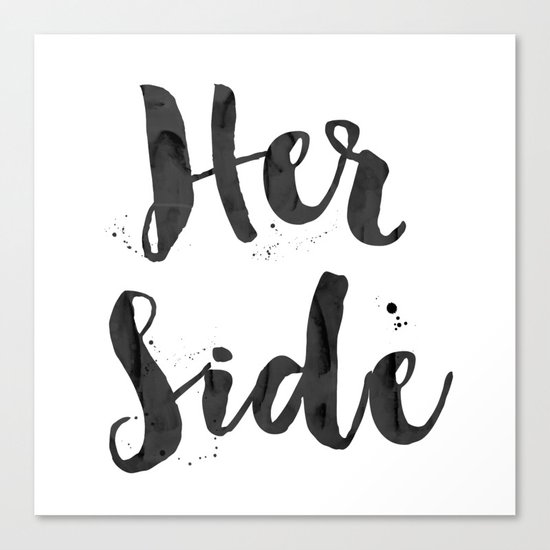 her side Canvas Print