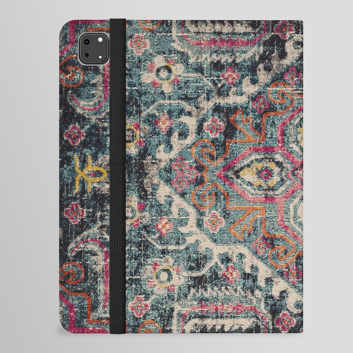 Multicolore Vintage Traditional Carpet iPad Folio Case